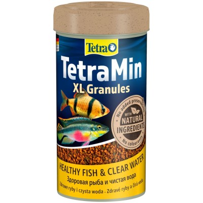 Tetra Min XL Granules корм для всех видов рыб крупные гранулы 250 мл.