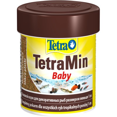 Tetra Min Baby корм для мальков до 1 см мелкая крупа 66 мл.