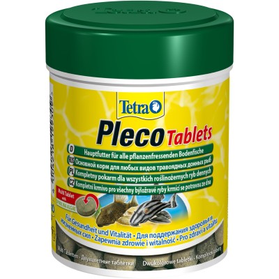 Tetra Pleco Tablets корм со спирулиной для сомов и донных рыб 275 таб.
