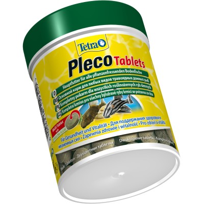 Tetra Pleco Tablets корм со спирулиной для сомов и донных рыб 275 таб.
