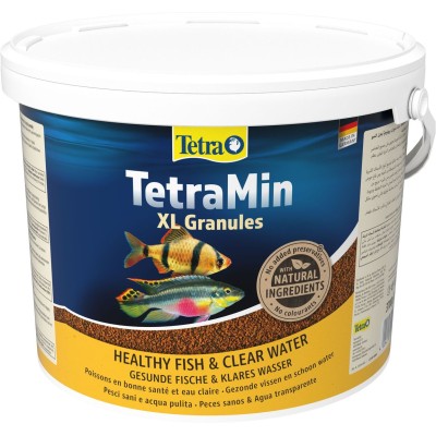 Tetra Min XL Granules корм для всех видов рыб крупные гранулы 10 л (ведро)