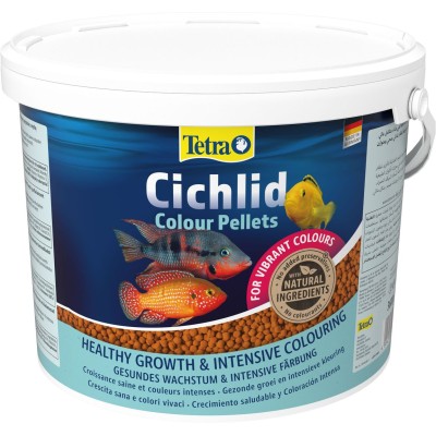 Tetra Cichlid Colour корм для всех видов цихлид для улучшения окраса 10 л (ведро)