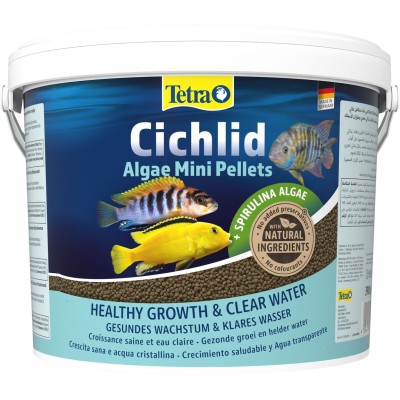 Tetra Cichlid Algae Mini корм для всех видов цихлид 10 л (ведро)