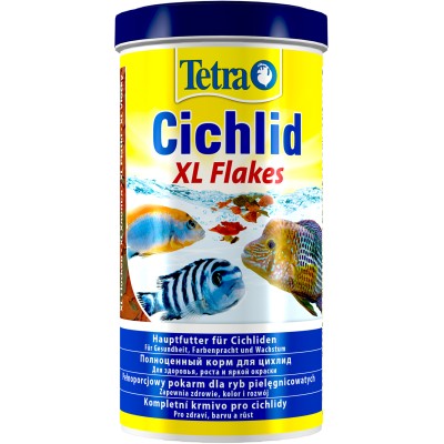 Tetra Cichlid XL корм для всех видов цихлид, крупные хлопья 1 л.