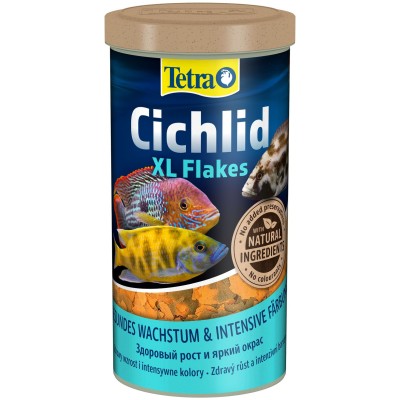 Tetra Cichlid XL корм для всех видов цихлид, крупные хлопья 1 л.