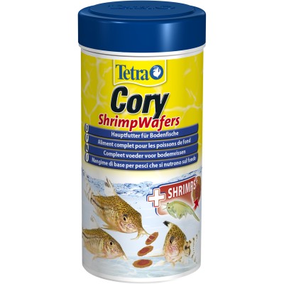 Tetra Cory Shrimp Wafers корм-пластинки с добавлением креветок для сомиков-коридорасов 250 мл