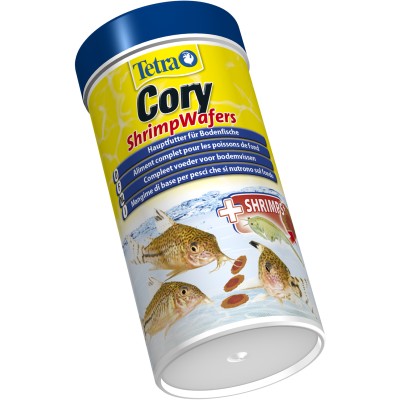 Tetra Cory Shrimp Wafers корм-пластинки с добавлением креветок для сомиков-коридорасов 250 мл