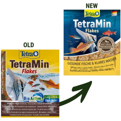 Tetra Min корм для всех видов рыб в виде хлопьев 12 г (sachet)