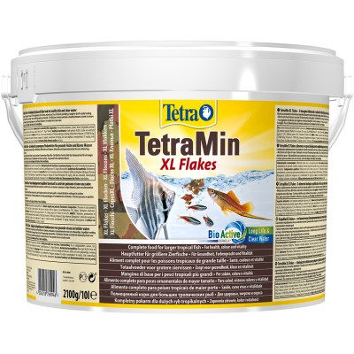 Tetra Min XL корм для всех видов рыб крупные хлопья 10 л (ведро)