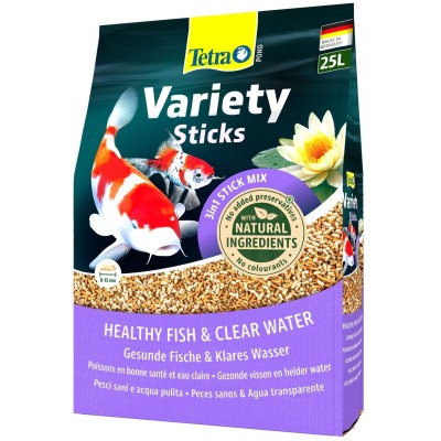 Tetra Pond Variety Sticks Корм для прудовых рыб (3 вида палочек) 25 л