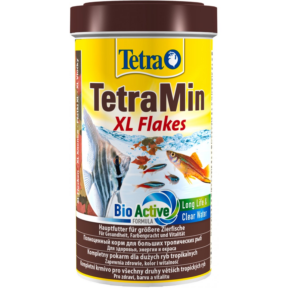 TetraMin XL корм для всех видов рыб крупные хлопья  500 мл.