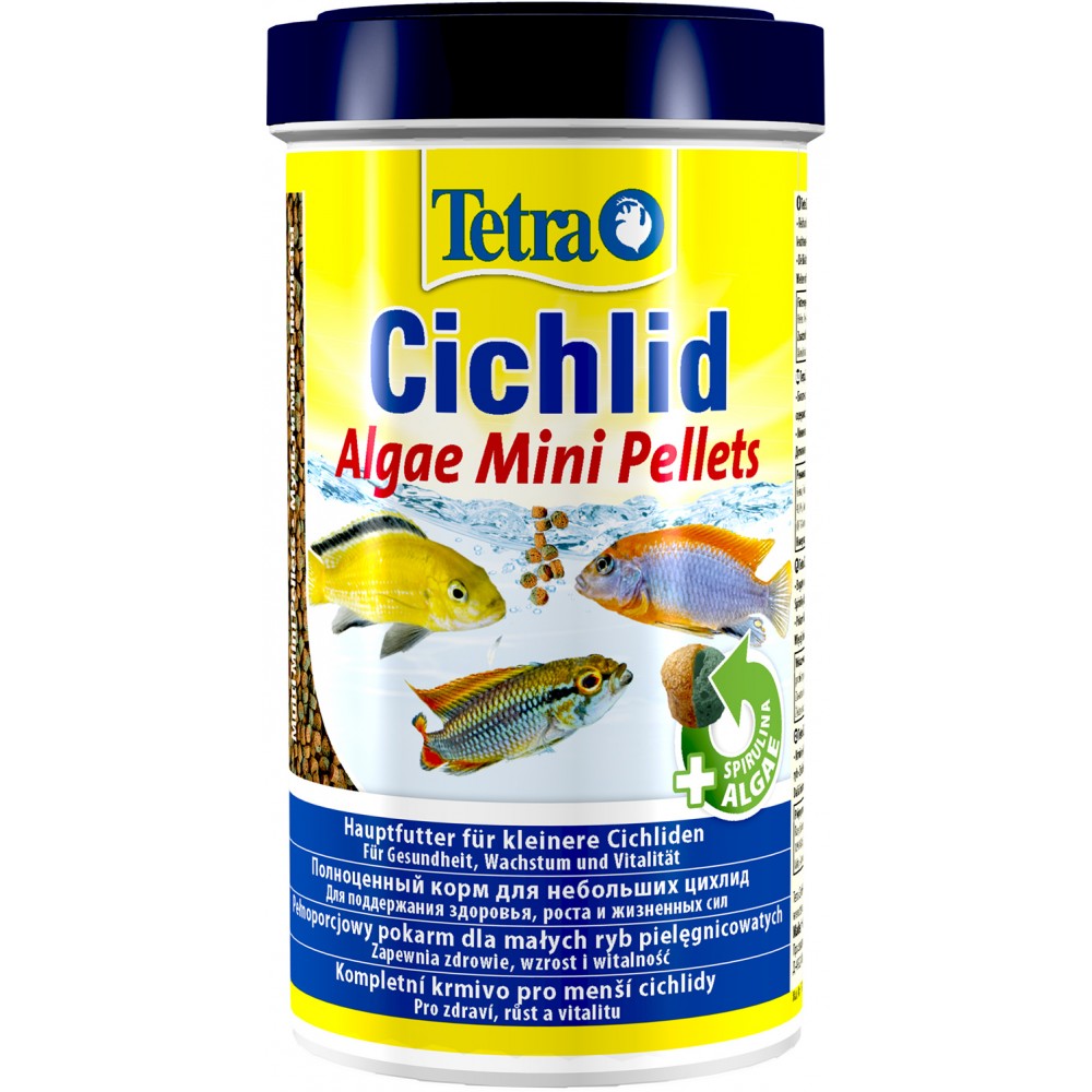 TetraCichlid Algae Mini корм для всех видов цихлид 500 мл.