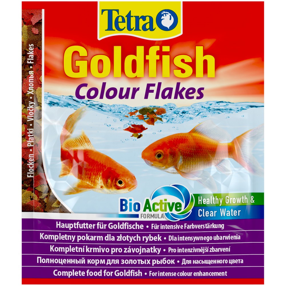 TetraGoldfish Colour корм в хлопьях для улучшения окраса золотых рыб 12 г (sachet)