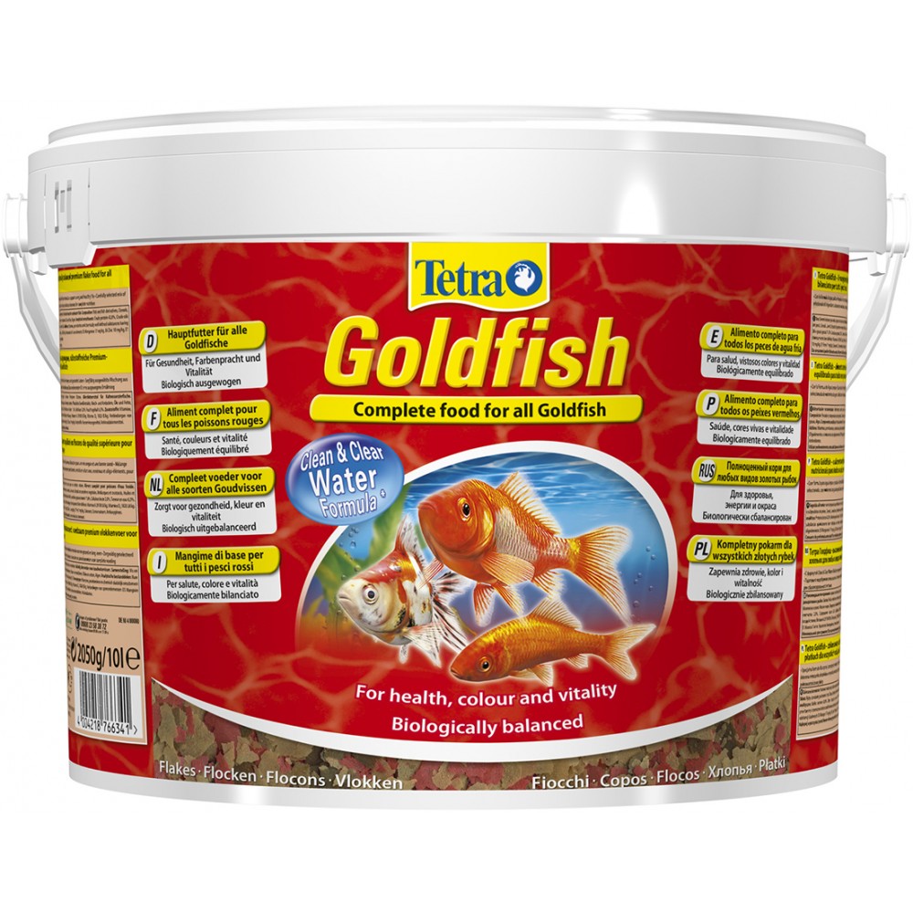 TetraGoldfish корм в хлопьях для всех видов золотых рыбок 10 л (ведро)