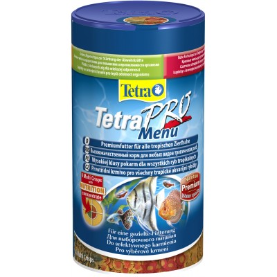 TetraPro Menu корм для всех видов рыб "4 вида" чипсов 250 мл.