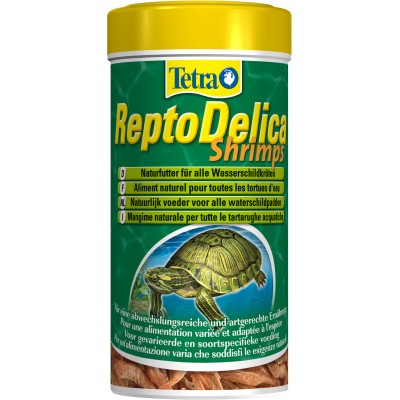 Tetra ReptoMin Delica Shrimps креветки лакомство для водных черепах 250 мл