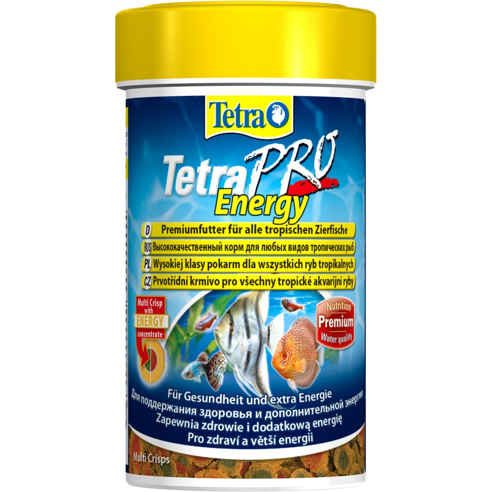 TetraPro Energy Crisps корм-чипсы для всех видов рыб для дополнительной энергии 100 мл.