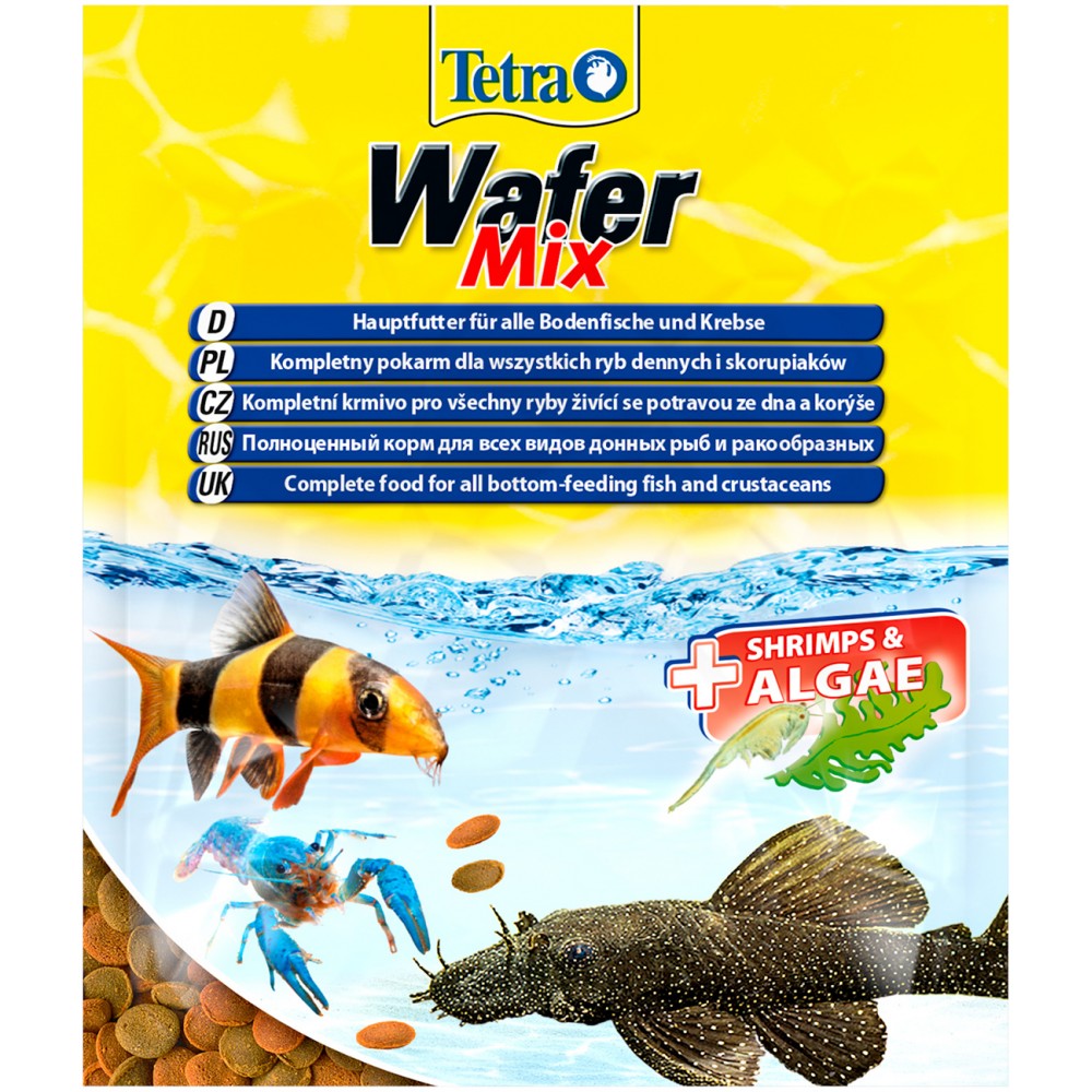 TetraWaferMix корм-чипсы для всех донных рыб  15 г (sachet)