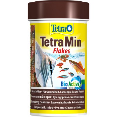 TetraMin корм для всех видов рыб в виде хлопьев  100 мл.