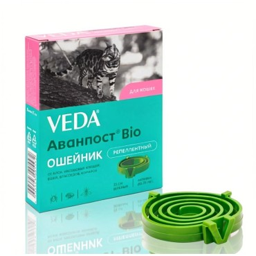 Veda Аванпост Bio ошейник репеллентный для кошек 35 см