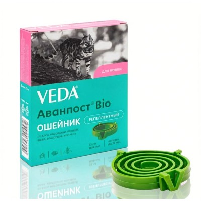 Veda Аванпост Bio ошейник репеллентный для кошек 35 см