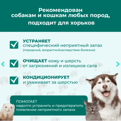 Veda Шампунь дезодорирующий для собак и кошек 500 мл