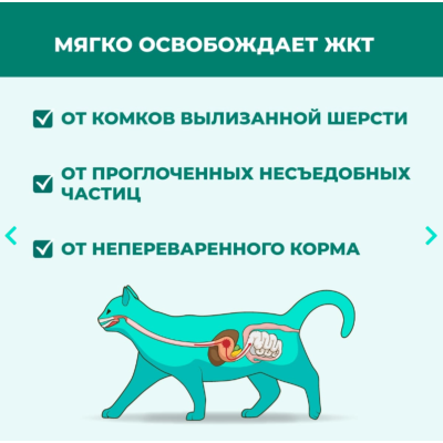 Veda My Totem Malt Plus Паста для выведения шерсти с пробиотиком для кошек 75 гр