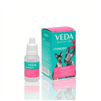 Veda Отоведин капли в уши с биологически активным фитокомплексом 15 мл