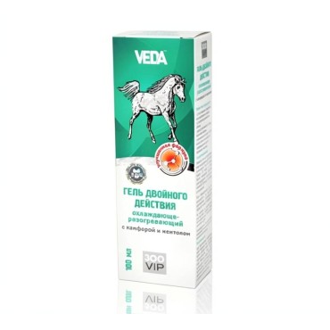 Veda Зоо Vip Гель двойного действия охлаждающий и разогревающий с камфорой и ментолом 100 мл
