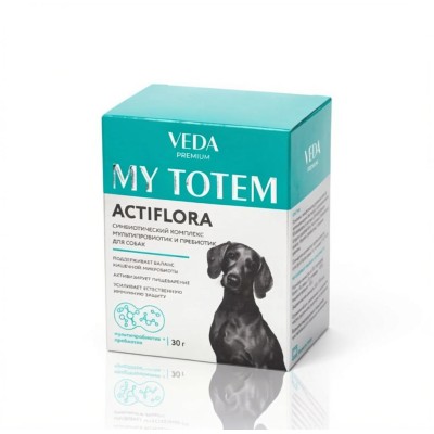 Veda My Totem Actiflora синбиотический комплекс для собак 30 саше по 1 гр.