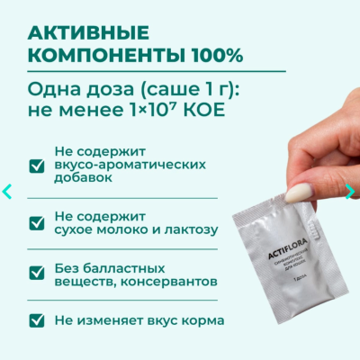 Veda My Totem Actiflora синбиотический комплекс для кошек 30 саше по 1 гр.