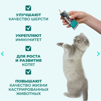 Veda My Totem Vinamins мультивитаминный гель для кошек 75 гр.