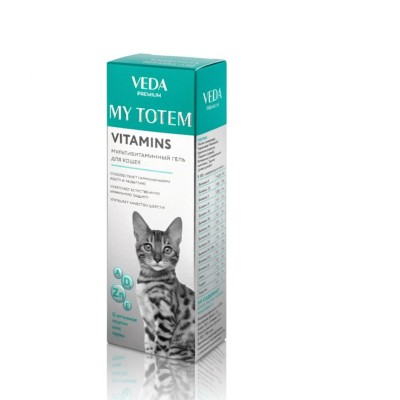 Veda My Totem Vinamins мультивитаминный гель для кошек 75 гр.