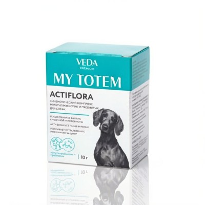 Veda My Totem Actiflora синбиотический комплекс для собак 10 саше по 1 гр.