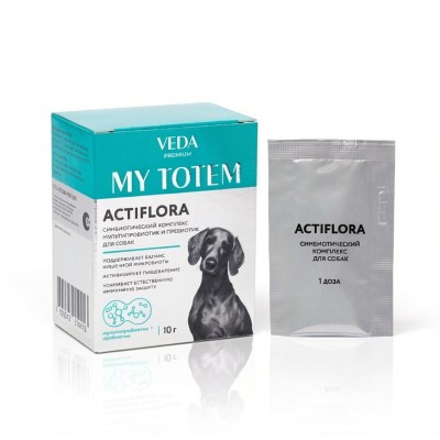Veda My Totem Actiflora синбиотический комплекс для собак 10 саше по 1 гр.