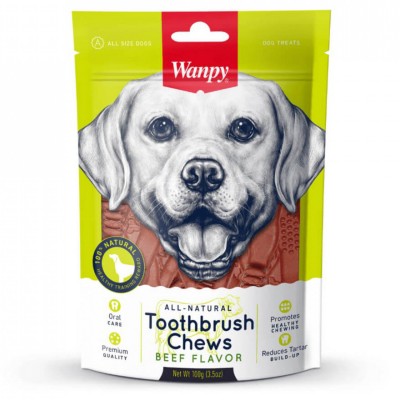 Wanpy Dog Лакомство для собак Зубные щетки со вкусом говядины 100 гр.