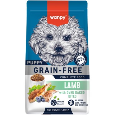 Wanpy Dog Сухой корм беззерновой с ягненком для щенков 1,5 кг
