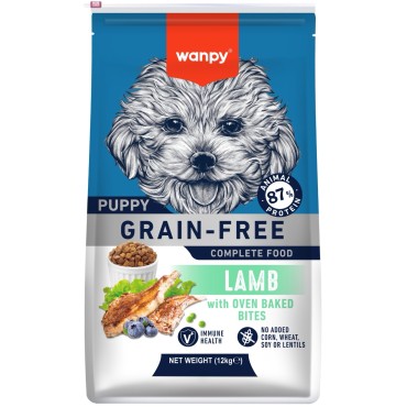 Wanpy Dog Сухой корм беззерновой с ягненком для щенков 12 кг