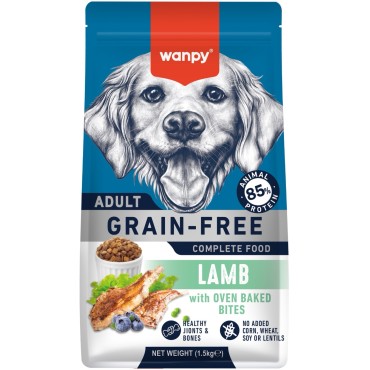 Wanpy Dog Сухой корм беззерновой с ягненком для взрослых собак 1,5 кг