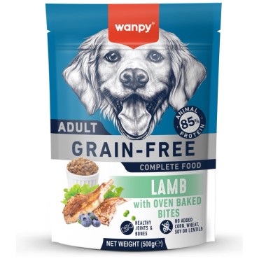 Wanpy Dog Сухой корм беззерновой с ягненком для взрослых собак 500 г