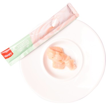 Wanpy Cat Лакомство для кошек «нежное пюре» из тунца и гребешка 70 г