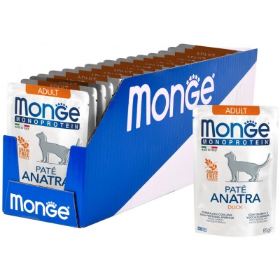 Monge Cat Monoprotein Pouch пауч для кошек утка 85 гр.