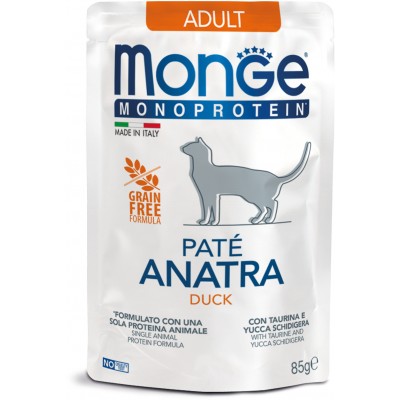 Monge Cat Monoprotein Pouch пауч для кошек утка 85 гр.