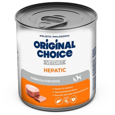 Original Choice VetDiet Hepatic диетическое полнорационное питание для собак и щенков профилактика болезней печени 525 гр.