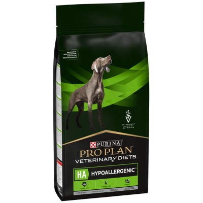 Pro Plan Veterinary Diets HA Hypoallergenic Сухой корм для собак диетический для снижения пищевой непереносимости ингредиентов и питательных веществ 11 кг.