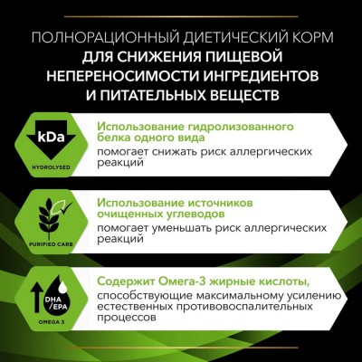 Pro Plan Veterinary Diets HA Hypoallergenic Сухой корм для собак диетический для снижения пищевой непереносимости ингредиентов и питательных веществ 11 кг.