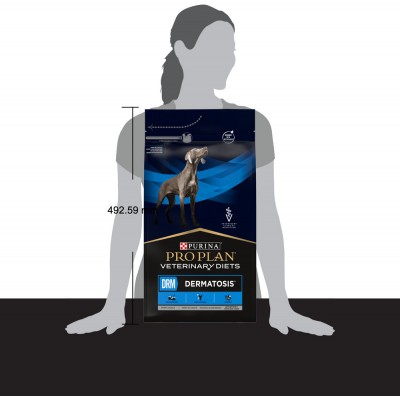 Pro Plan Veterinary Diets DRM Dermatosis Сухой корм для собак диетический при дерматозах и выпадении шерсти 3 кг.