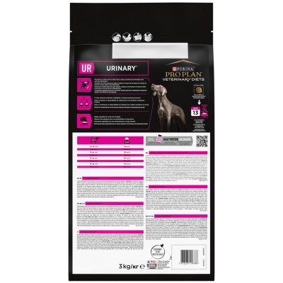 Pro Plan Veterinary Diets UR Urinary Сухой корм для собак диетический для растворения струвитных камней 3 кг.