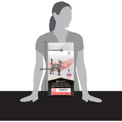 Pro Plan Veterinary Diets DM ST/OX Diabetes Management Сухой корм для кошек диетический для регуляции поступления глюкозы (при сахарном диабете) с низким уровнем сахаров 1.5 кг.