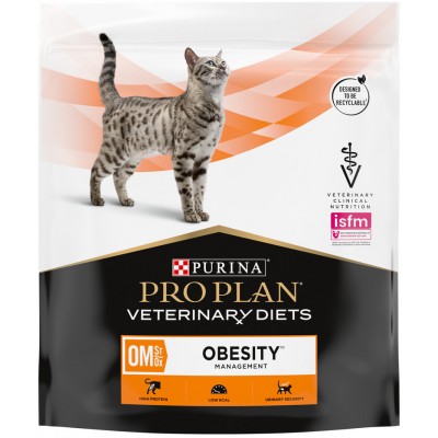 Pro Plan Veterinary Diets OM ST/OX Obesity Management Сухой корм для кошек диетический для снижения избыточной массы тела 350 гр.